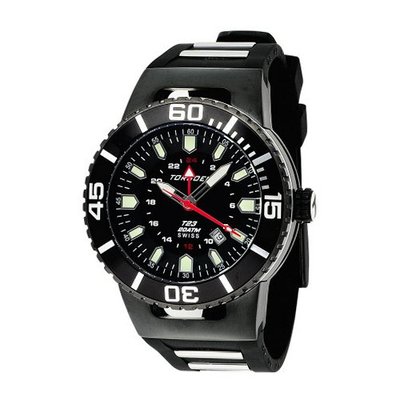 Torgoen Swiss T23305 T23 Black 20 ATM GMT Dive