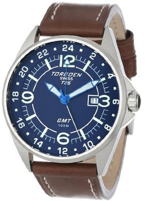 Torgoen Swiss T25103 T25 GMT Stainless-Steel Date Aviation Sport