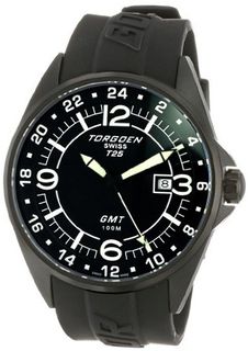 Torgoen Swiss T25301 T25 GMT Black Ion-Plated Date Aviation