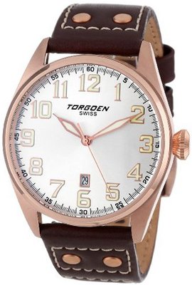 Torgoen Swiss T28104 T28 3-Hand Rose Aviation