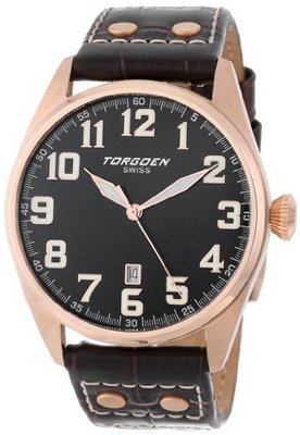 Torgoen Swiss T28105 T28 3-Hand Rose Aviation