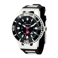 Torgoen Analog Quartz with Black Dial and Rubber Strap - T23301
