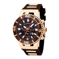Torgoen Analog Quartz with Brown Dial and Rubber Strap - T24302