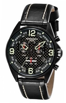 Torgoen Aviator Analog Quartz Chronograph T18102 With Leather Strap