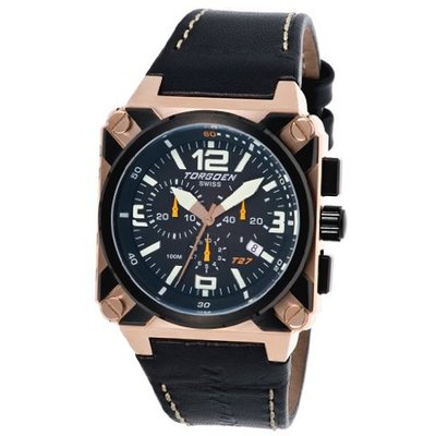 Torgoen Aviator Analogue Quartz Chronograph T27105 With Leather Strap