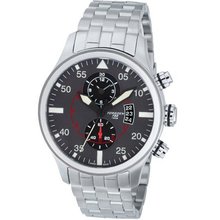 Torgoen Pilot T33 Series T33202 45mm Stainless Steel Case Steel Bracelet Mineral