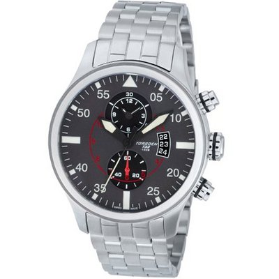 Torgoen Pilot T33 Series T33202 45mm Stainless Steel Case Steel Bracelet Mineral