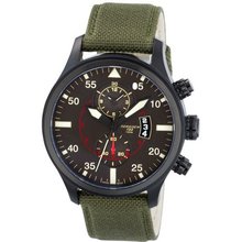 Torgoen Pilot T33 Series T33403 45mm Stainless Steel Case Black Nylon Mineral