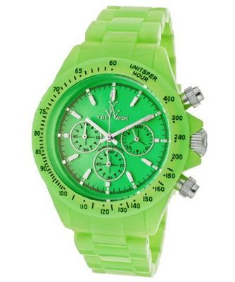 Fluo Disco Chronograph Neon Green Dial Neon Green Resin