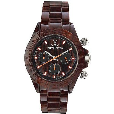 TOY WATCH IMPRINT CHRONO WOODY 41mm "Wood Print" Plasteramic Chronograph Bracelet FLE03WD