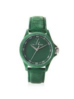 uToy Watch Toy PE04GR Sartorial Only Time Green Velvet 
