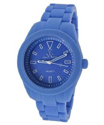 Velvety Blue Dial Blue Silicone