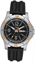Stainless Steel Extreme Sport Black Dial Silicone Strap