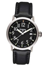 Traser Classic Basic with Leather Strap - Black