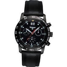 Traser H3 Classic Chrono Big Date Blue With Leather Strap