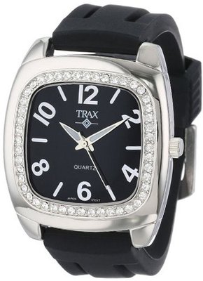Trax TR1740-BB Malibu Fun Black Rubber Black Dial Crystal