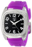 Trax TR1740-BPR Malibu Fun Purple Rubber Black Dial Crystal