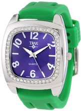 Trax TR1740-NG Malibu Fun Green Rubber Blue Dial Crystal