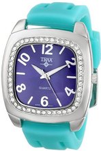 Trax TR1740-NTQ Malibu Fun Turquoise Rubber Blue Dial Crystal
