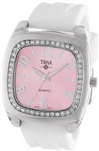 Trax TR1740-PW Malibu Fun White Rubber Pink Dial Crystal