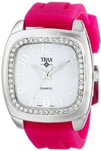 Trax TR1740-WF Malibu Fun Fuchsia Rubber White Dial Crystal