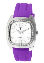 Trax TR1740-WPR Malibu Fun Purple Rubber White Dial Crystal