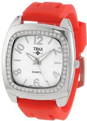 Trax TR1740-WR Malibu Fun Red Rubber White Dial Crystal