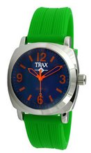 Trax TR5008-OGR Shelley Blue Dail Green Rubber Strap