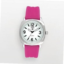 Trax TR5008WF Shelley White Dail Fuchsia Strap