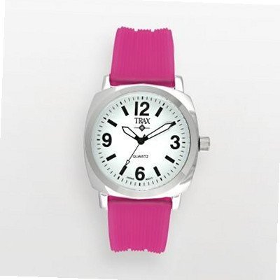 Trax TR5008WF Shelley White Dail Fuchsia Strap