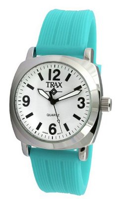 Trax TR5008WTQ Shelley White Dail Turquoise Strap