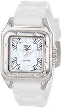 Trax TR5132-WW Posh Square White Rubber White Dial