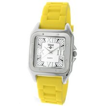 Trax TR5132-WY Posh Square Yellow Rubber White Dial