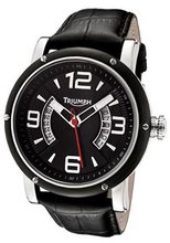 Black Dial Black Leather