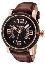 Black Dial Brown Leather