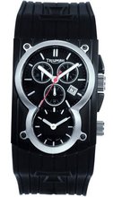 Chronograph Dual Time Black Rubber