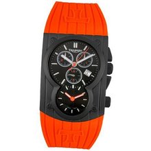 Triumph Motorcycles 3040-04 Chronograph Dual Time Orange Rubber