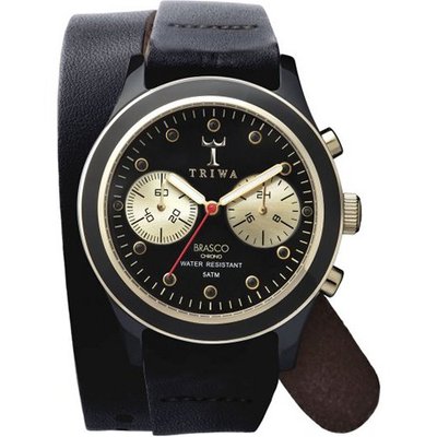 uTriwa Watches TRIWA - Brasco Chrono - Ebony Gold Twist 