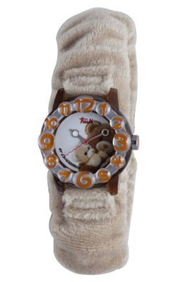 Trudi Kid's Fuzzy Band Teddy Bear Hugs , Beige