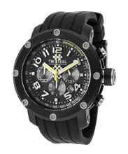 Chronograph Black Dial Black Silicone