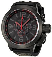 TW Steel Canteen Black Dial Black Leather TW903R