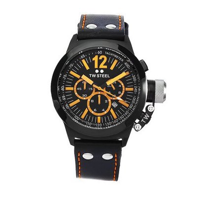 TW Steel CE1029 CEO Canteen Black Leather Chronograph Dial