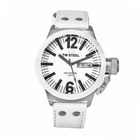 TW Steel CE1037 CEO Canteen White Leather Mother-Of-Pearl Dial