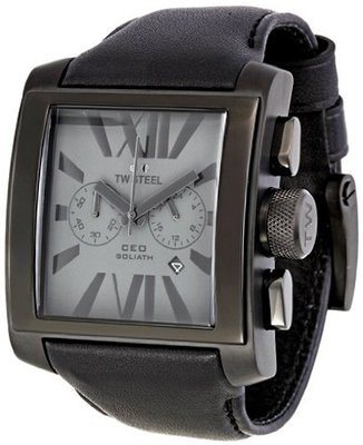 TW Steel CE3014 CEO Goliath Black Leather Strap