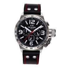 T.W. Steel Gents Stainless Steel Black Dial - TWS TW11