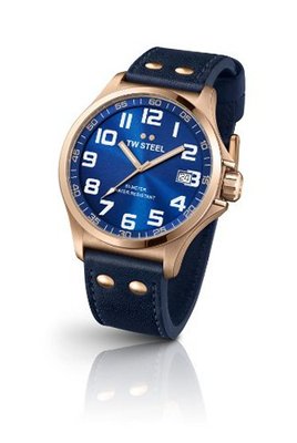 TW Steel Pilot Rose Gold TW404 Blue - 45mm
