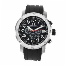 TW Steel TW121 Grandeur Tech Black Rubber Chronograph Dial