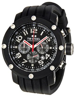 TW Steel TW134 Grandeur Tech Black Rubber Strap