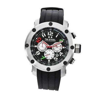 TW Steel TW607 Dario Franchitti edition Black Rubber Chronograph Dial
