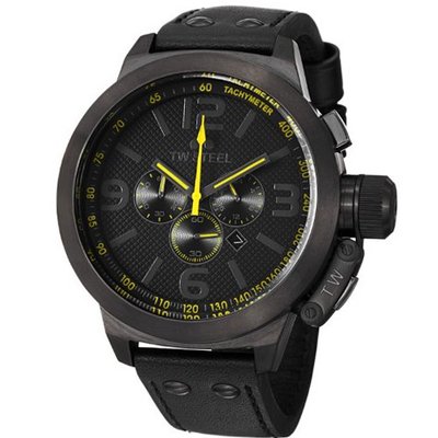 TW Steel TW901 Canteen Black Leather Strap